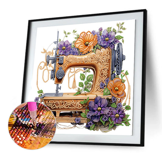 Nostalgic Memories Sewing Machine - Special Shaped Drill Diamond Painting 30*30CM