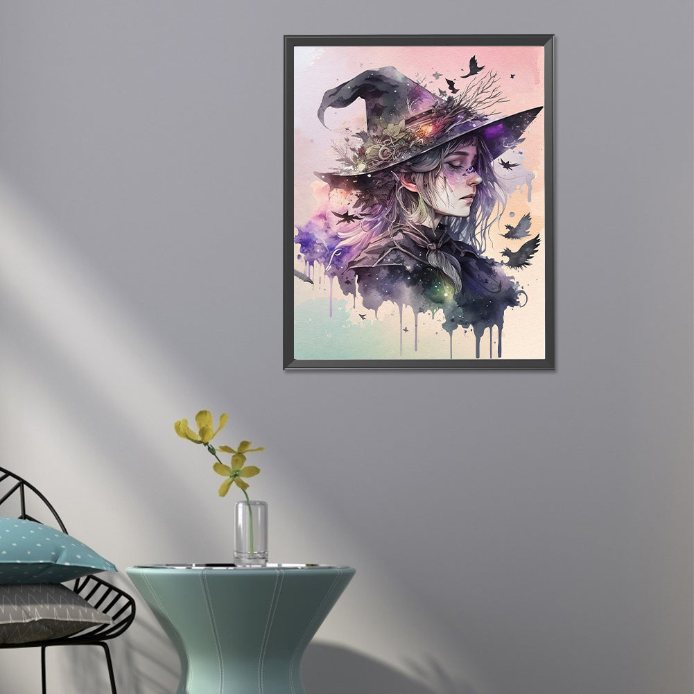Witch Portrait - Full Round Drill Diamond Painting 40*50CM