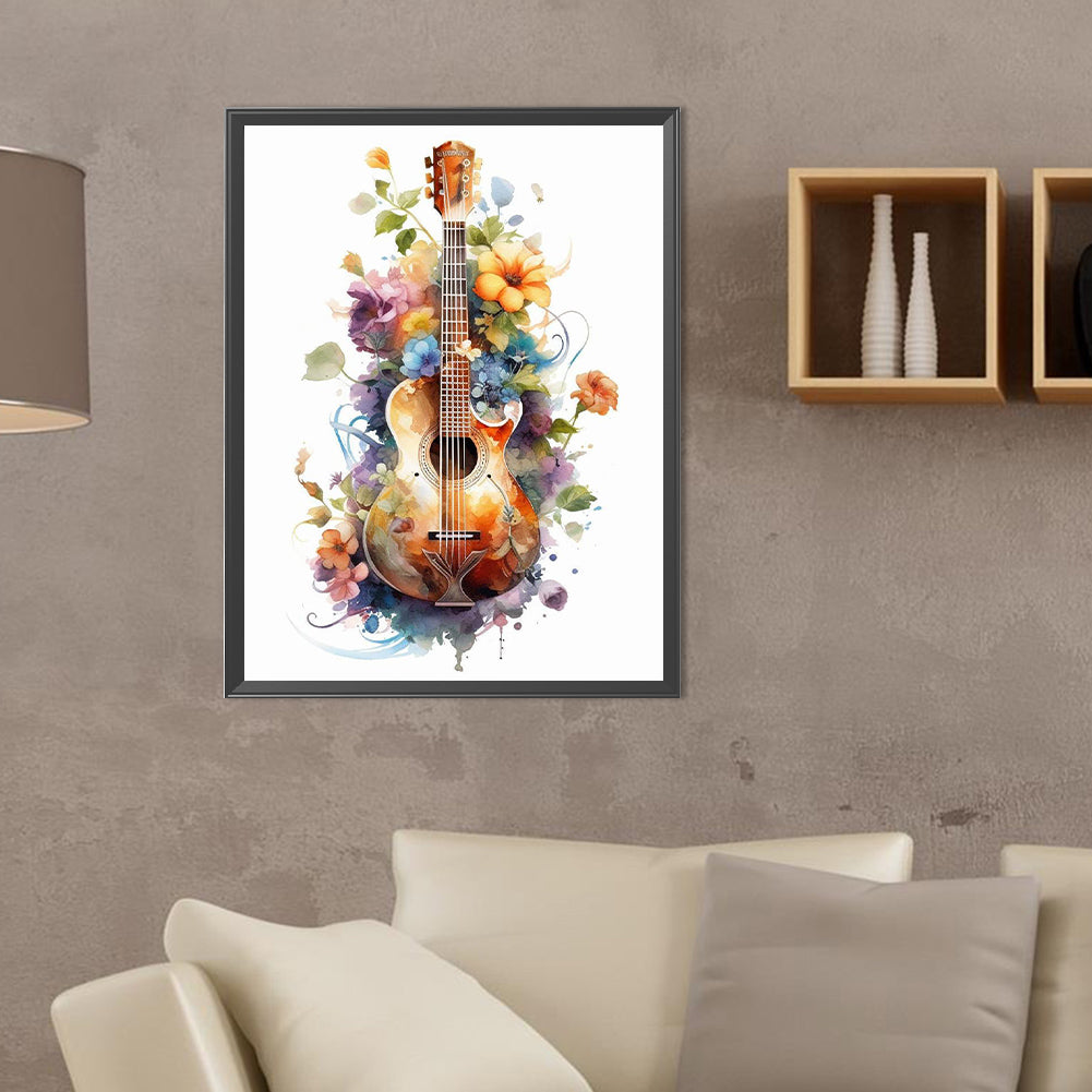 Guitar - Full Round Drill Diamond Painting 30*40CM
