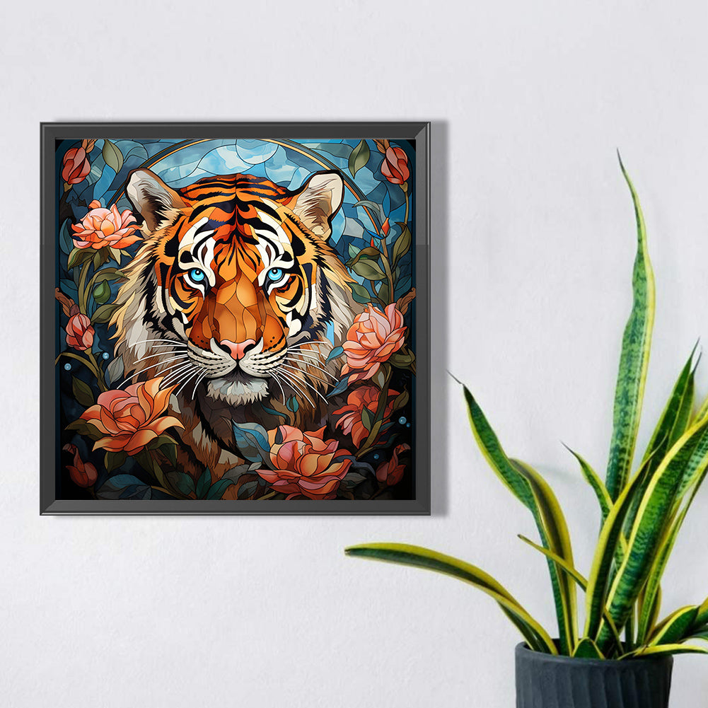 Tiger - Full AB Dril Round Diamond Painting 40*40CM