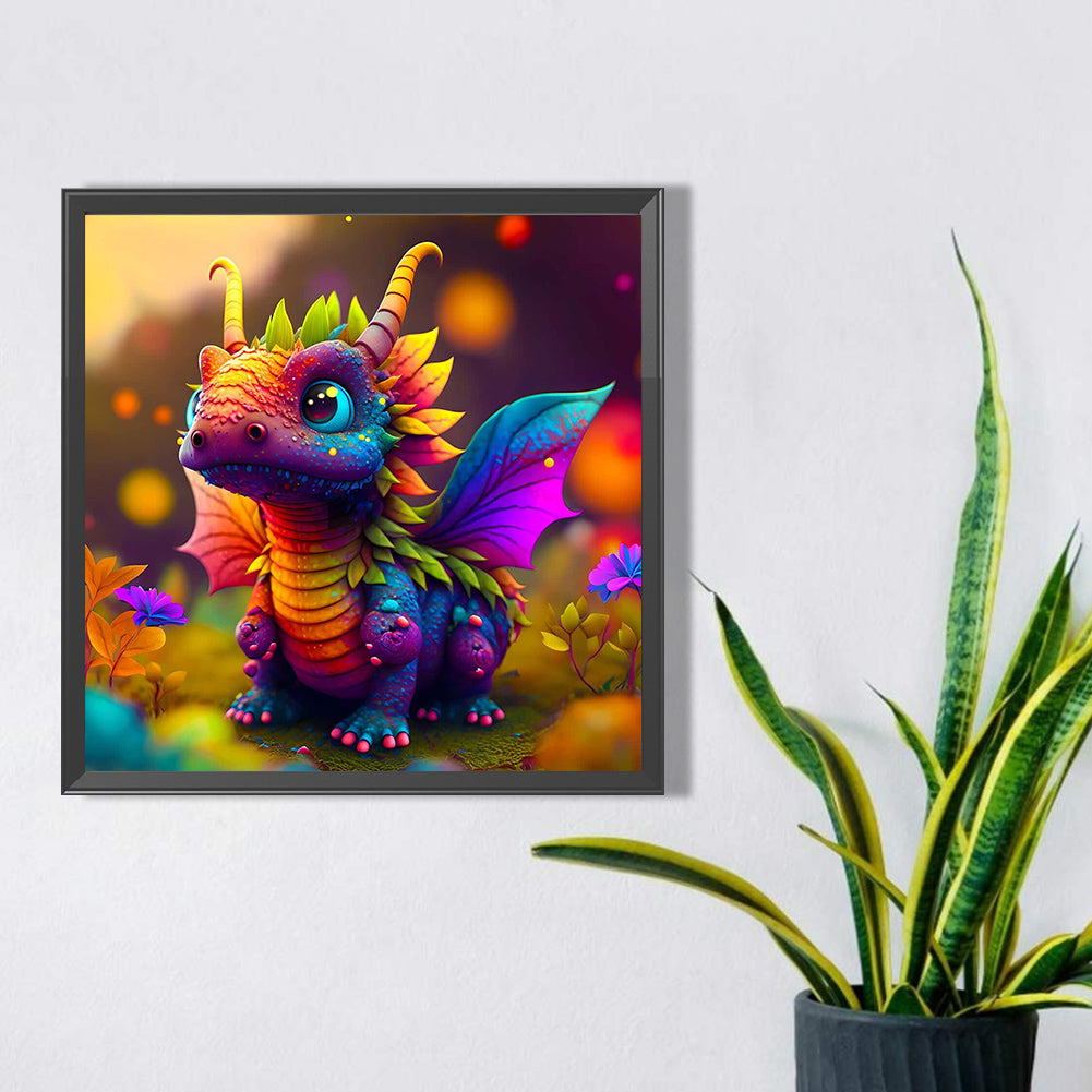 Dinosaur - Full AB Dril Square Diamond Painting 30*30CM