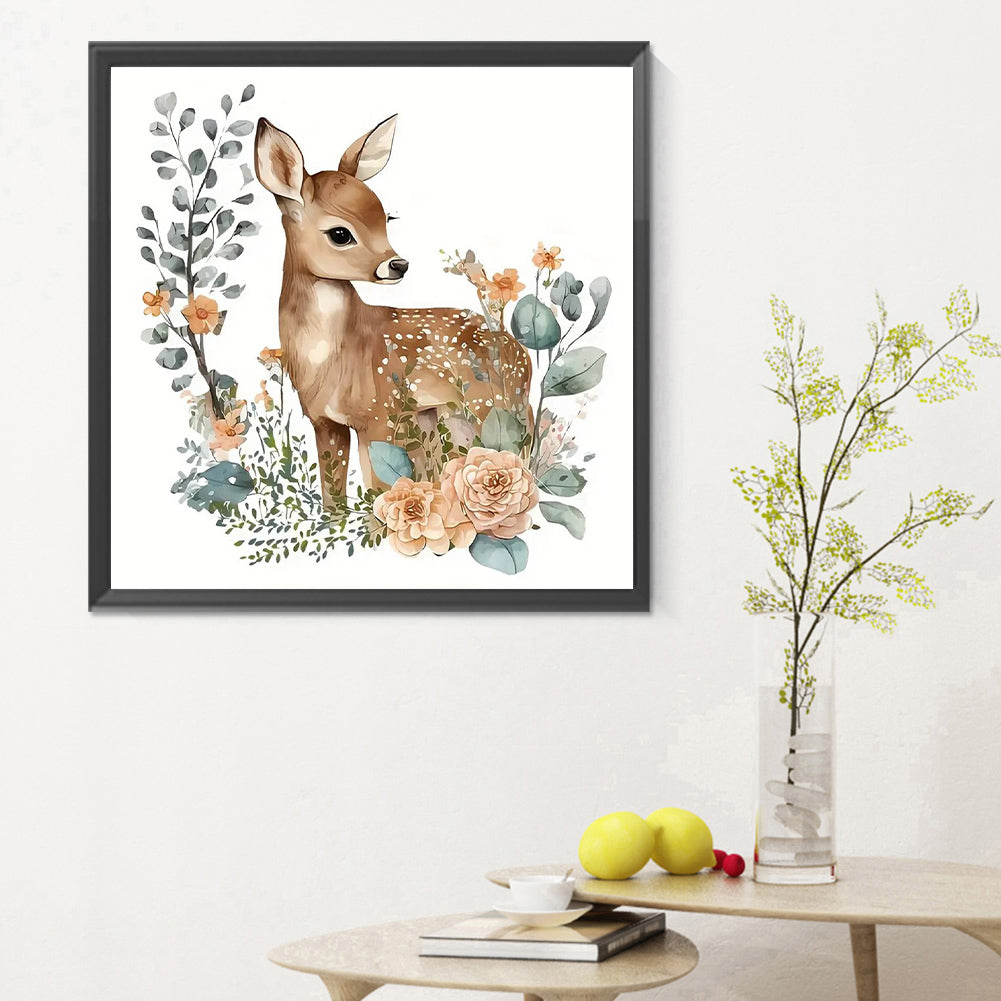 Elk - Full Round Drill Diamond Painting 30*30CM