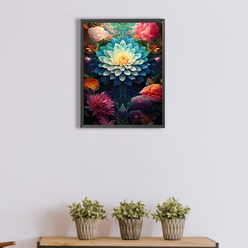 Flowers - Full Square Drill Diamond Painting 30*40CM