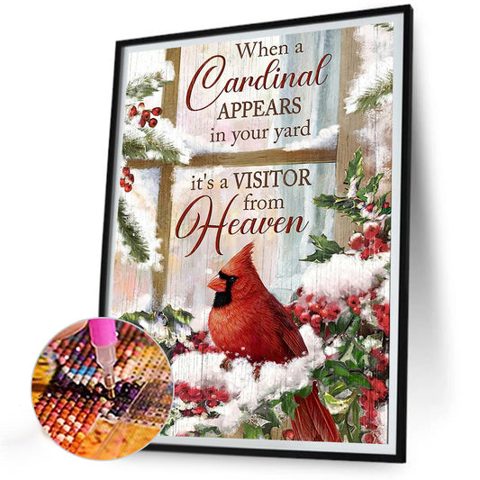 Cardinal - Full Round Drill Diamond Painting 30*40CM