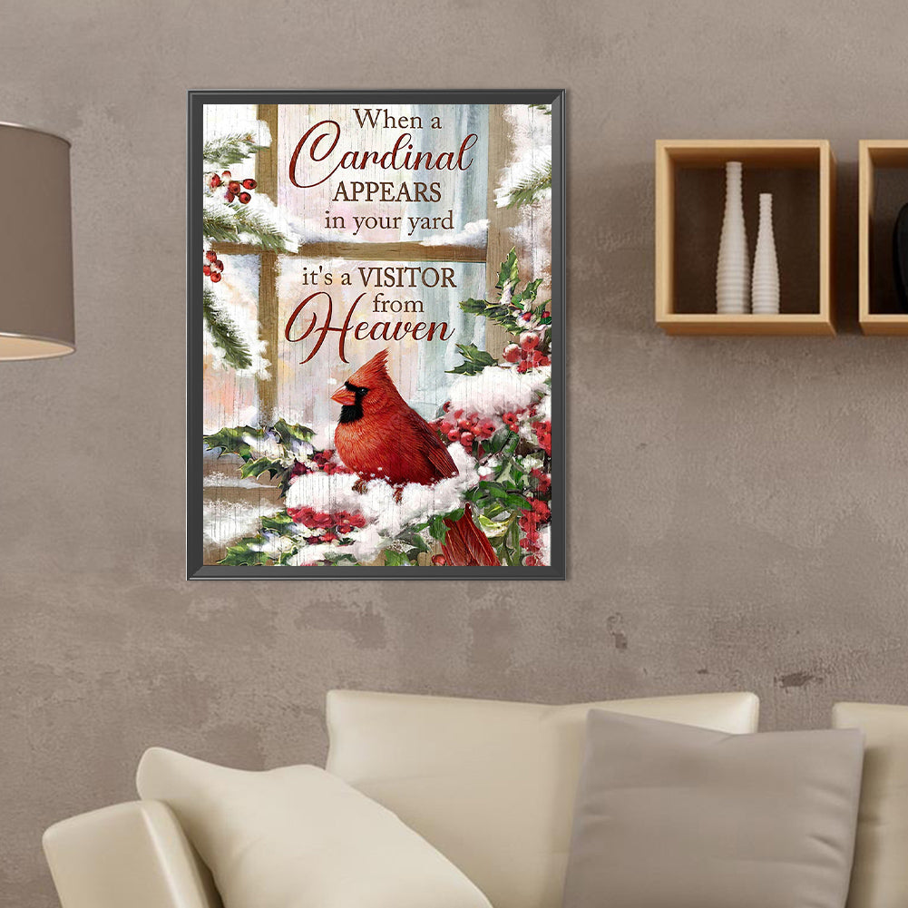 Cardinal - Full Round Drill Diamond Painting 30*40CM