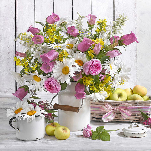 Vase On The Dining Table - Full Square Drill Diamond Painting 50*50CM