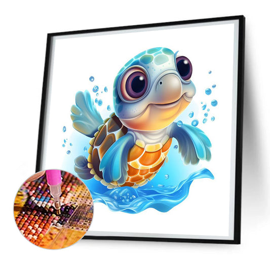 Sea Turtle - Full Round Drill Diamond Painting 30*30CM
