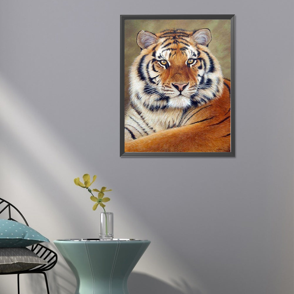 Tiger - Full Round Drill Diamond Painting 40*50CM