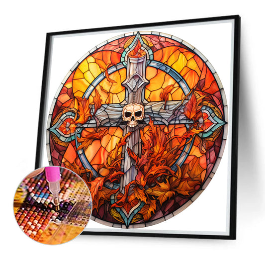 Cross - Full Round Drill Diamond Painting 40*40CM