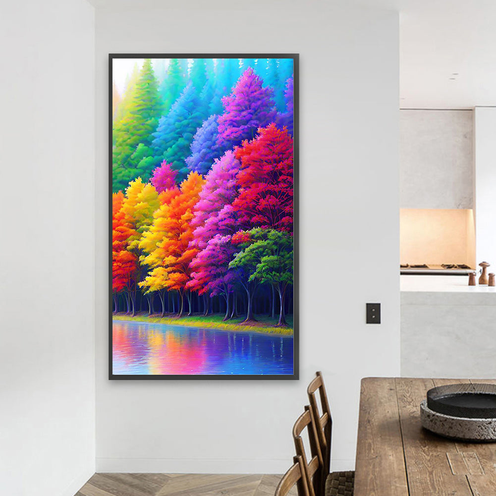 Rainbow Grove - Full Square Drill Diamond Painting 40*70CM