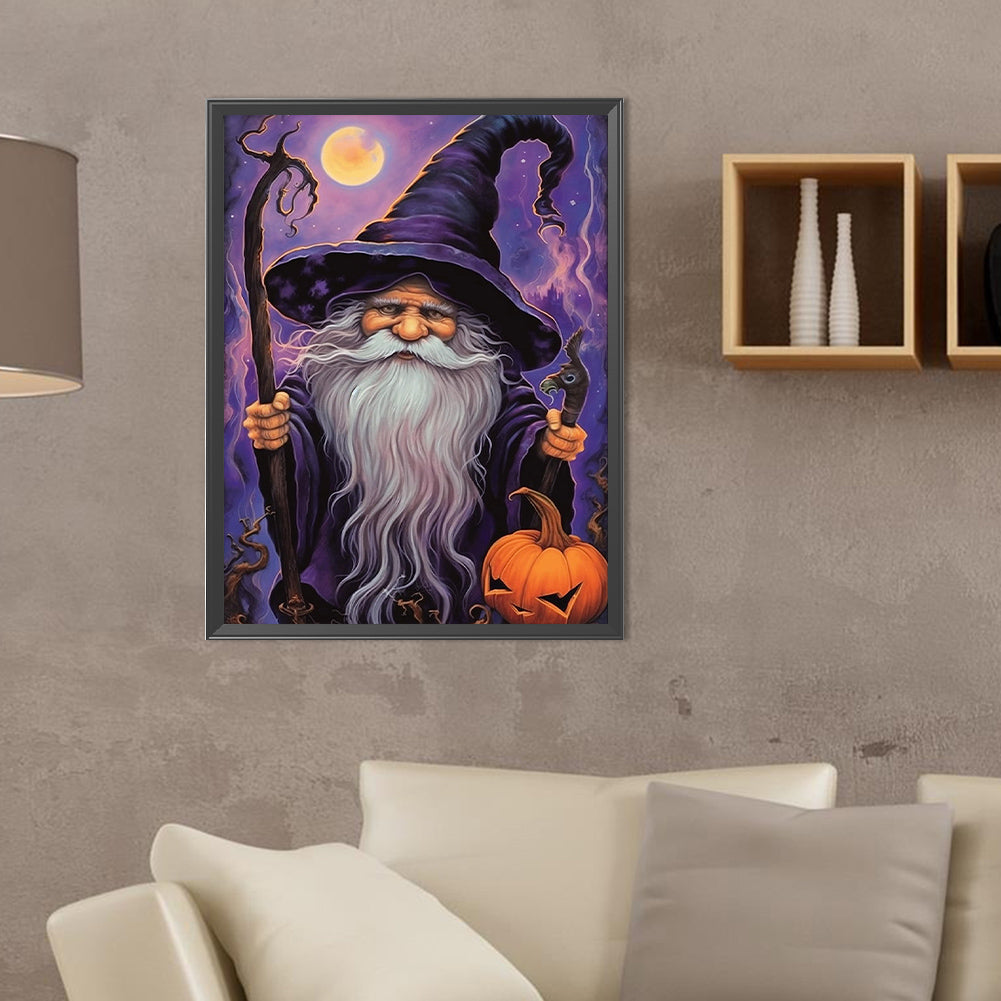Grandpa The Wizard - Full Round Drill Diamond Painting 30*40CM