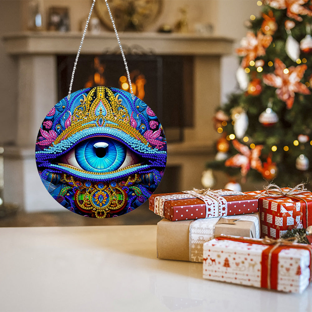Suncatcher Double Sided Diamond Painting Hanging Decor (Eyes)