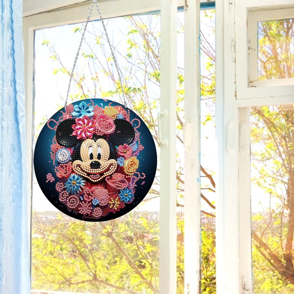 Suncatcher Double Sided Special Shape Diamond Painting Hanging Decor with Chain