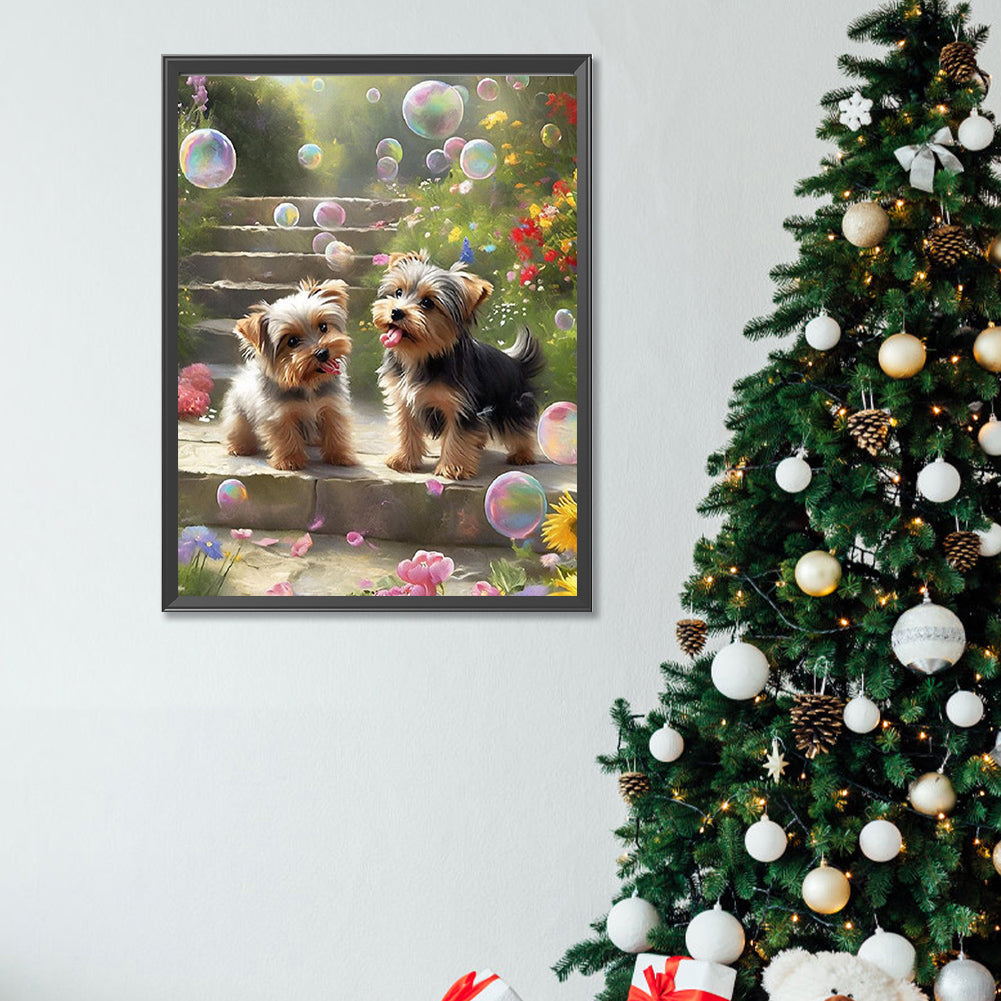 Yorkshire Puppy - Full Square Drill Diamond Painting 30*40CM