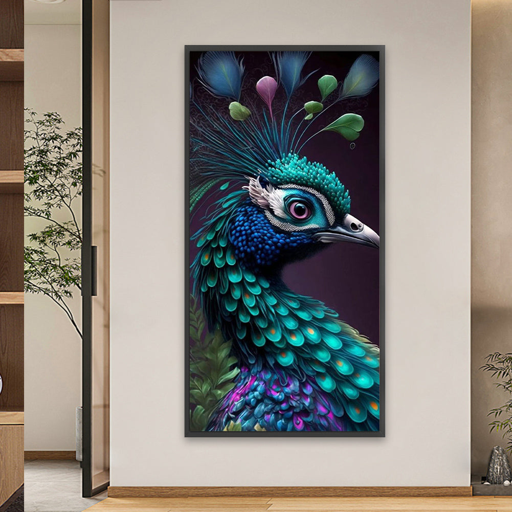 Peacock - Full Square Drill Diamond Painting 40*80CM