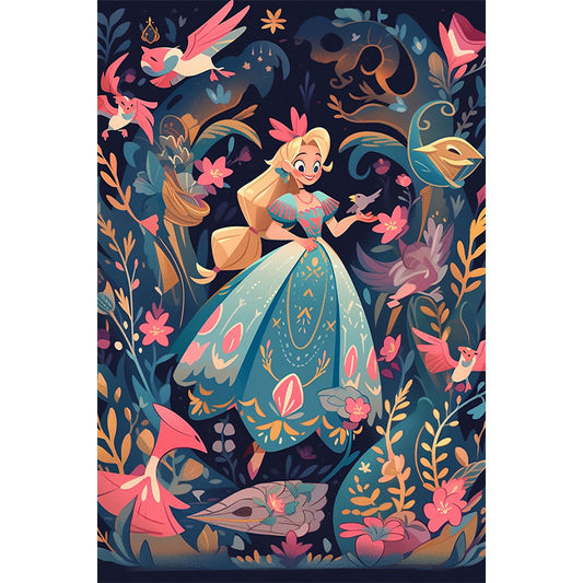 Fairyland Girl - Full AB Dril Round Diamond Painting 40*60CM