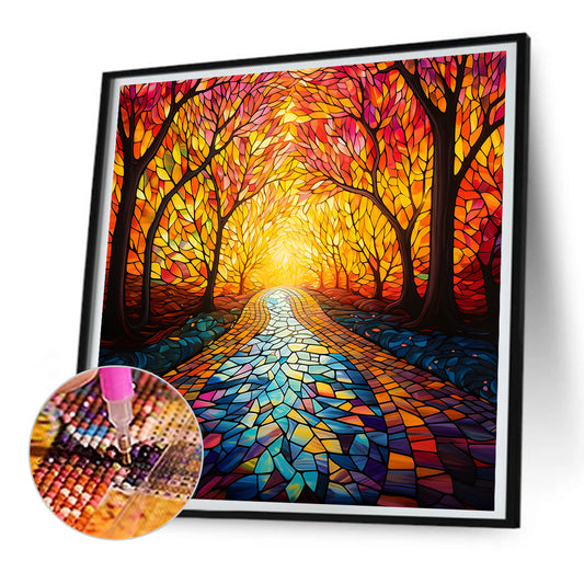Maple Leaf Forest - Full Round Drill Diamond Painting 30*30CM