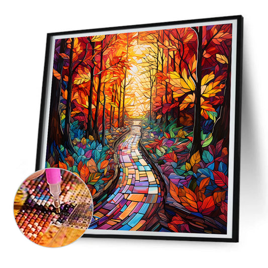 Maple Leaf Forest - Full Round Drill Diamond Painting 30*30CM
