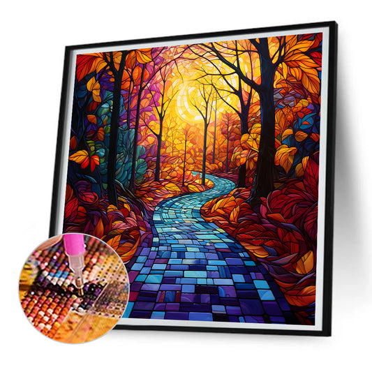 Maple Leaf Forest - Full Round Drill Diamond Painting 30*30CM