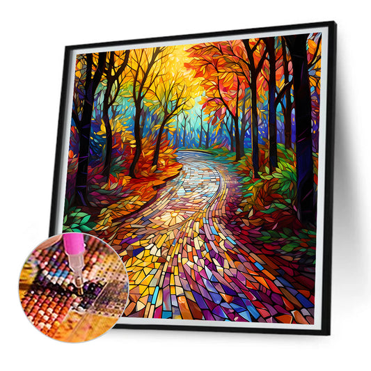 Maple Leaf Forest - Full Round Drill Diamond Painting 30*30CM