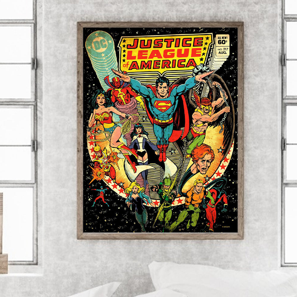 Dc Universe Characters - Full Round Drill Diamond Painting 30*40CM