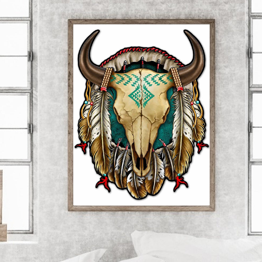 Indian Animal Dream Catcher - Full Round Drill Diamond Painting 30*40CM