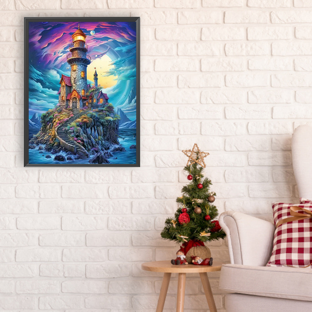 Dokdo In The Sea - Full Round Drill Diamond Painting 30*40CM
