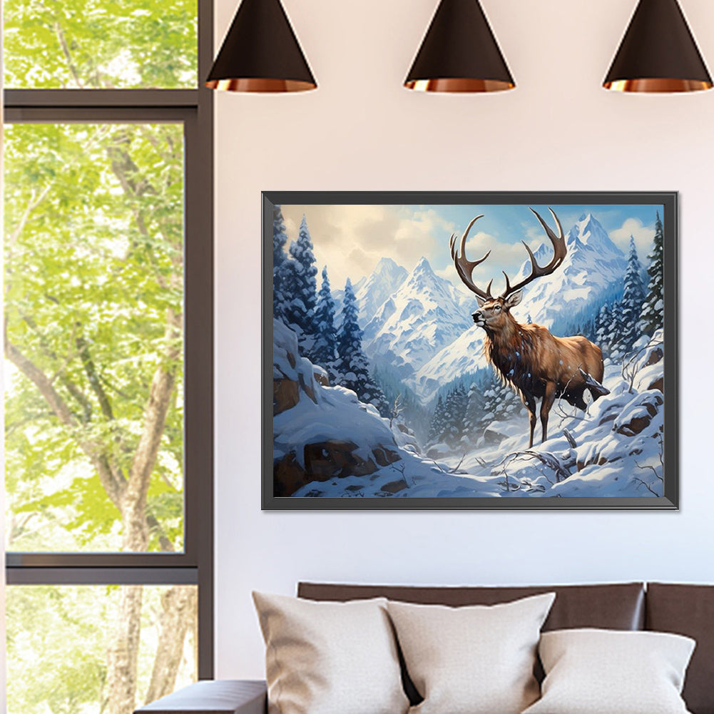 Elk - Full Square Drill Diamond Painting 40*30CM