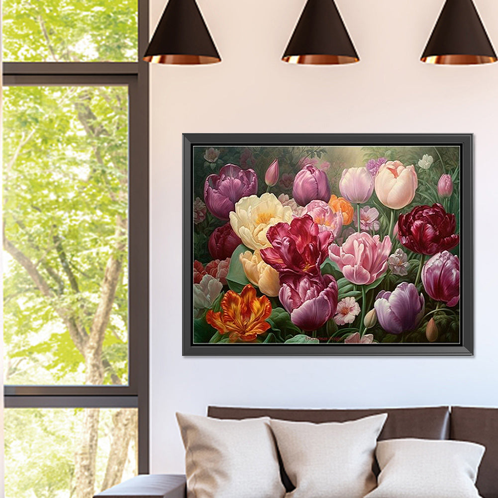 Tulip - Full Square Drill Diamond Painting 40*30CM