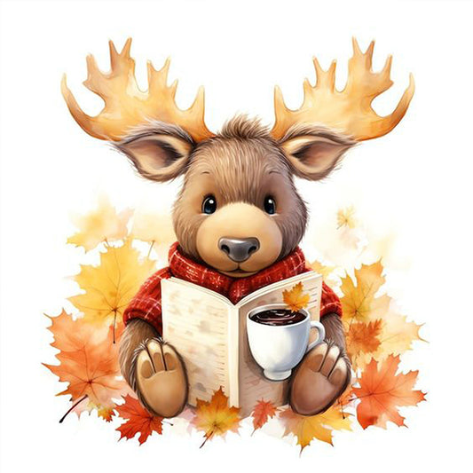 Autumn Animal Cup - Full Square Drill Diamond Painting 30*30CM