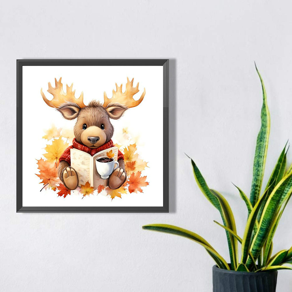 Autumn Animal Cup - Full Square Drill Diamond Painting 30*30CM