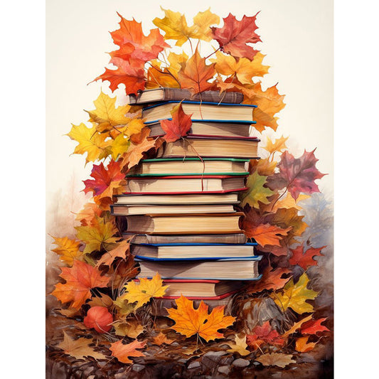 Maple Leaf Books - Full Square Drill Diamond Painting 30*40CM