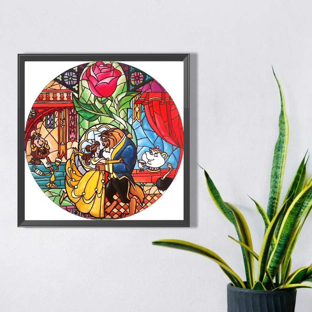 Beauty And The Beast - Full Square Drill Diamond Painting 35*35CM