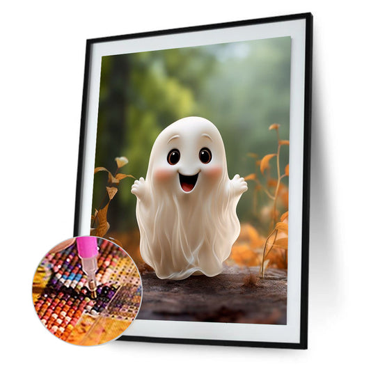 Halloween Cute Little Ghost - Full Round Drill Diamond Painting 30*40CM