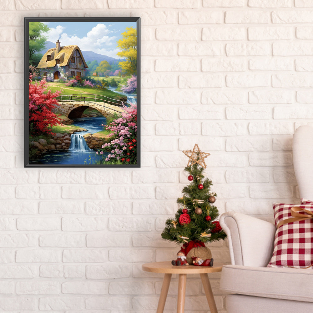 Country Cabin - Full Round Drill Diamond Painting 30*40CM