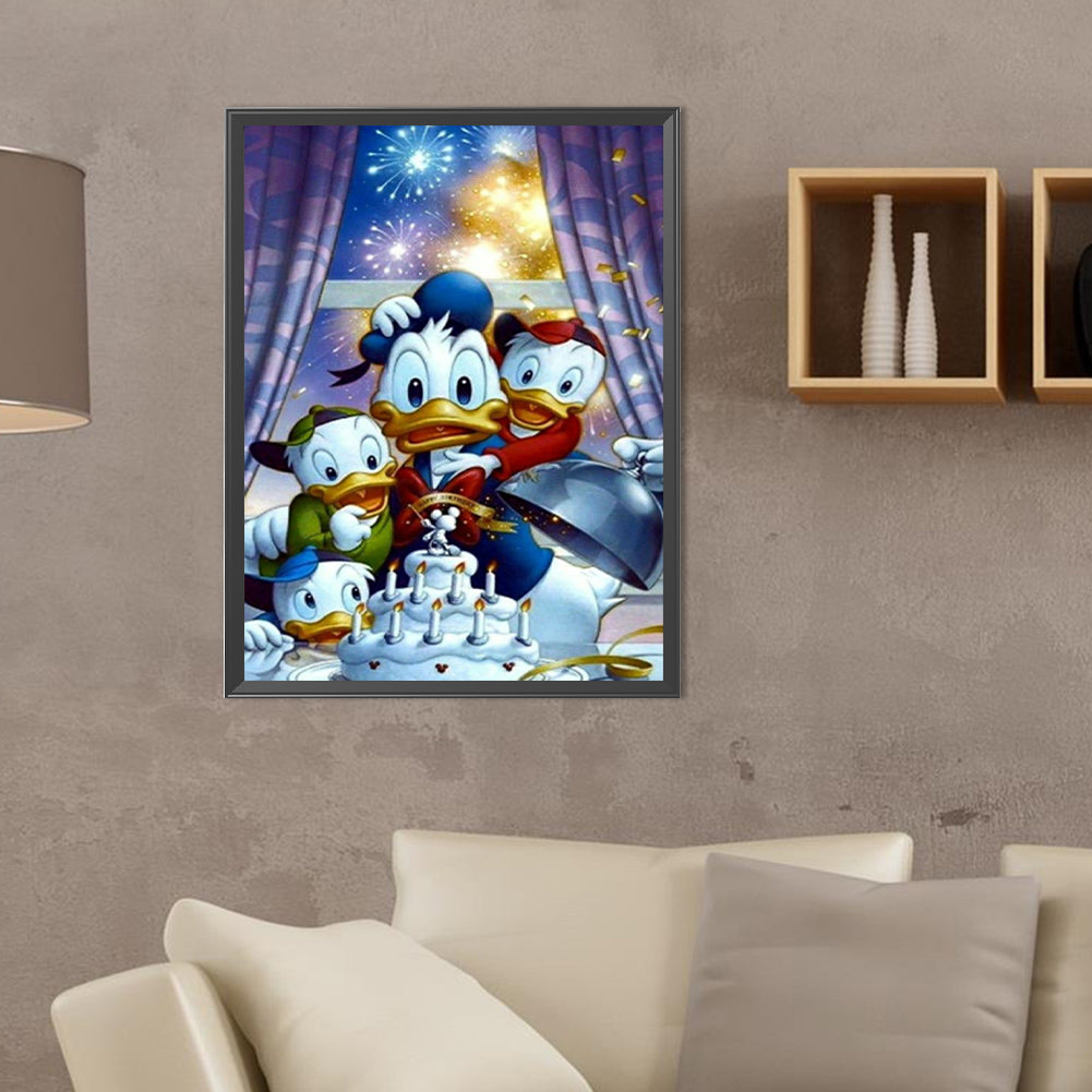 Donald Duck - Full Round Drill Diamond Painting 30*40CM