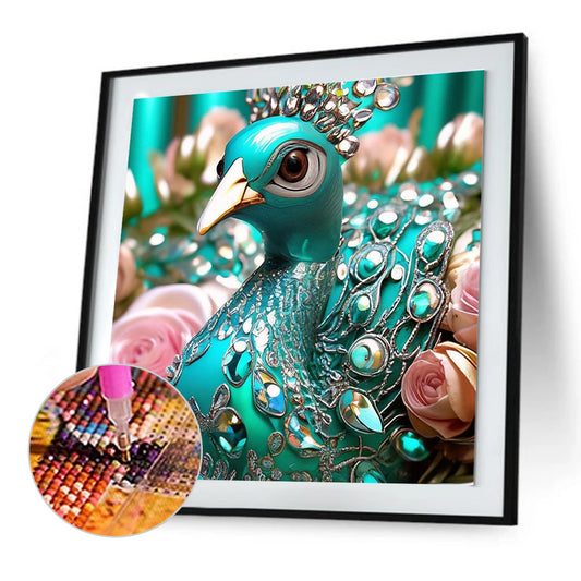 Diamond Peacock - Full Round Drill Diamond Painting 30*30CM