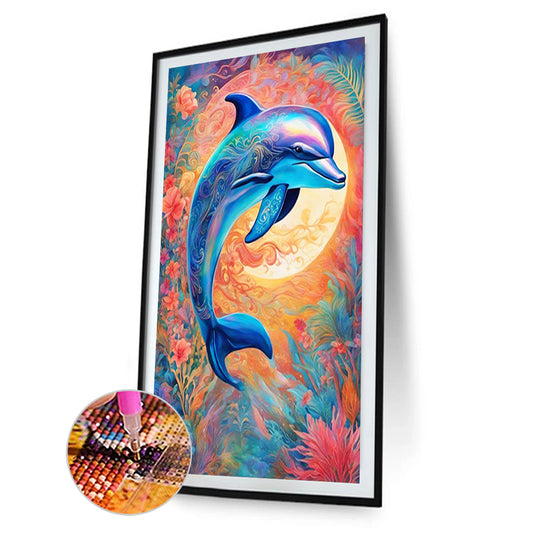 Dolphin - Full Round Drill Diamond Painting 40*60CM