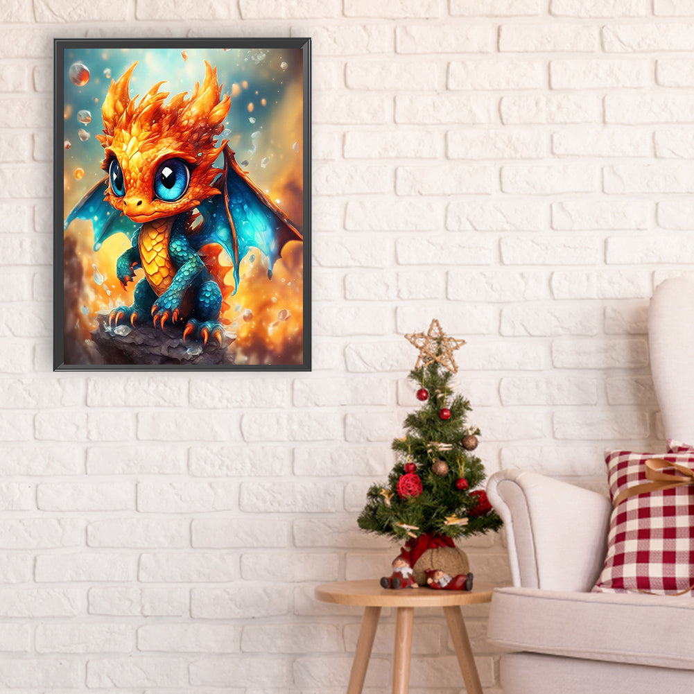 Little Dinosaur - Full Round Drill Diamond Painting 30*40CM