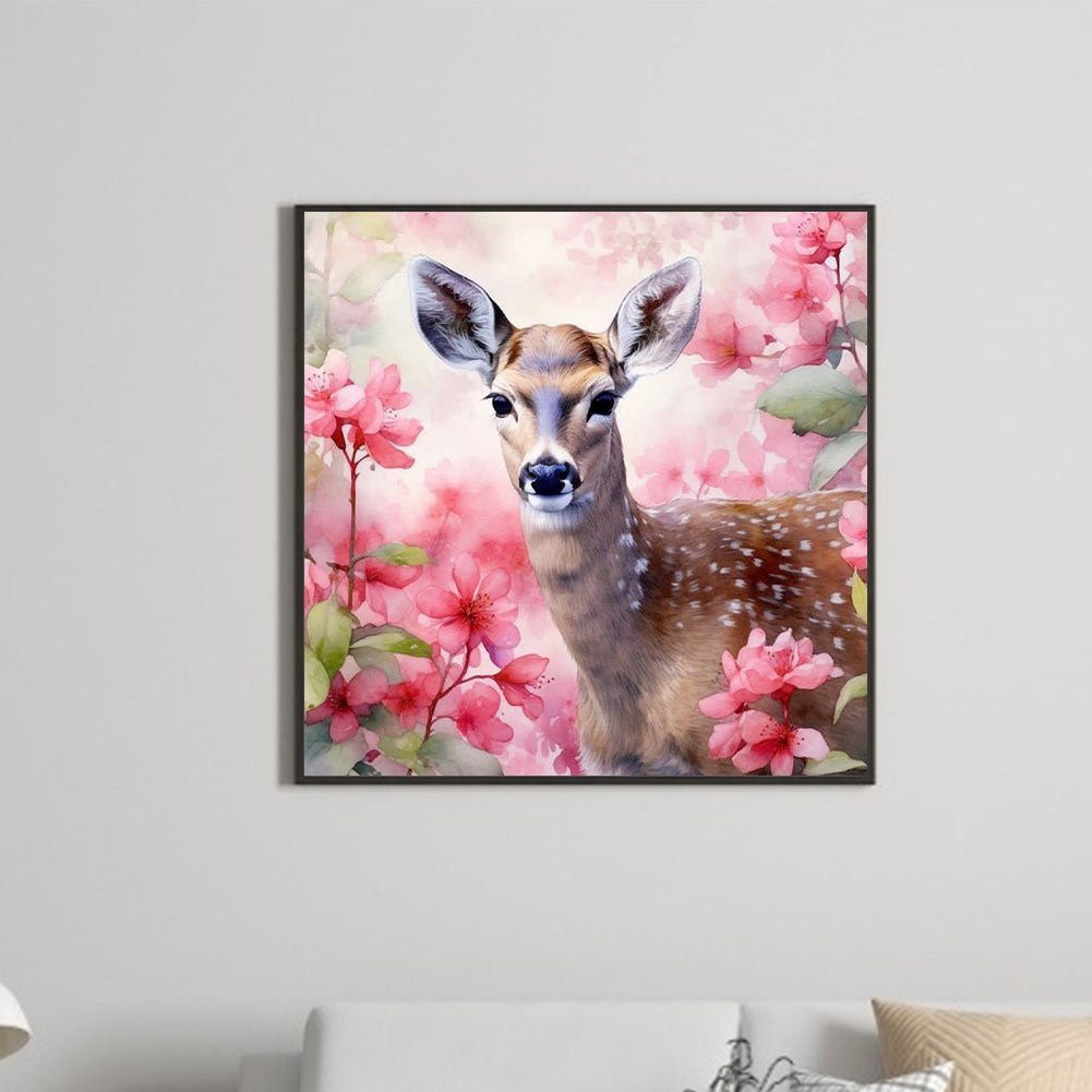 Deer - Full Round Drill Diamond Painting 30*30CM