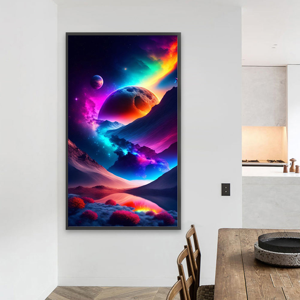 Colorful Clouds - Full Round Drill Diamond Painting 40*70CM
