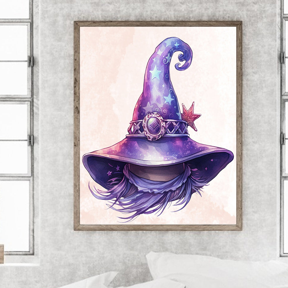 Witch Hat - Full Round Drill Diamond Painting 40*50CM