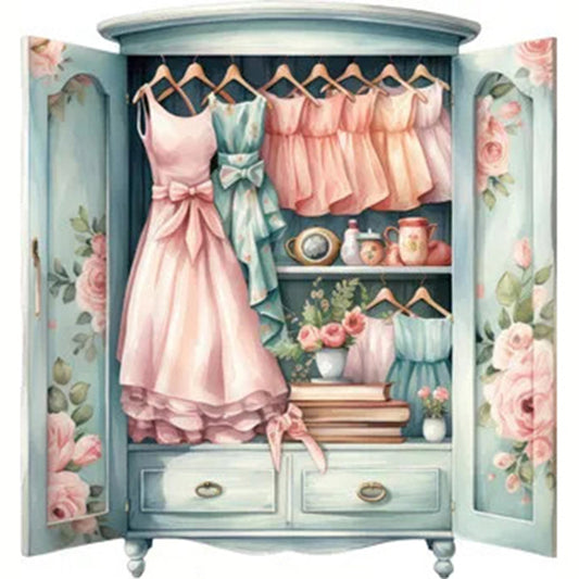 Wardrobe - 11CT Stamped Cross Stitch 50*50CM