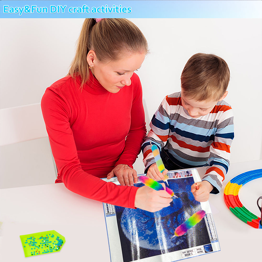 Plush Diamond Painting Drill Pens Diamond Art Painting Tools Pen (Rainbow)