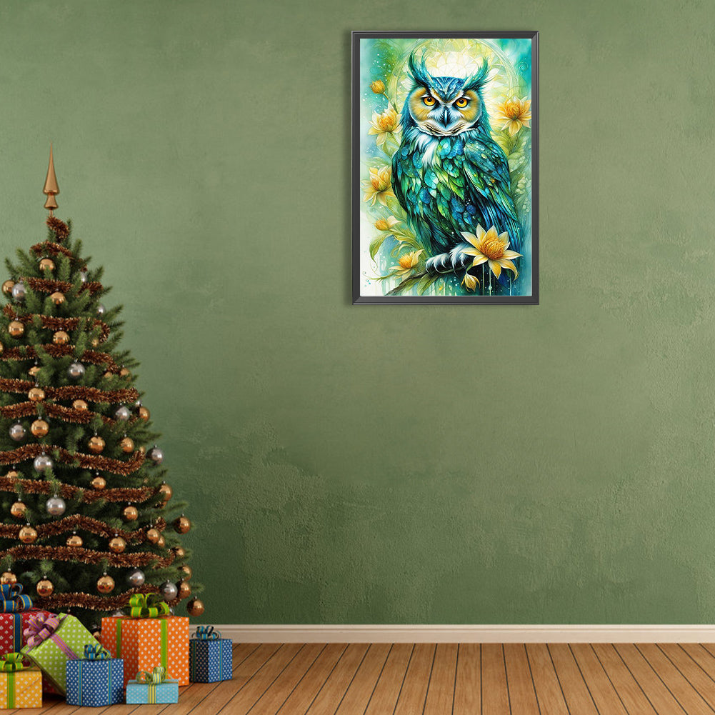 Colorful Owl - Full Round Drill Diamond Painting 40*60CM