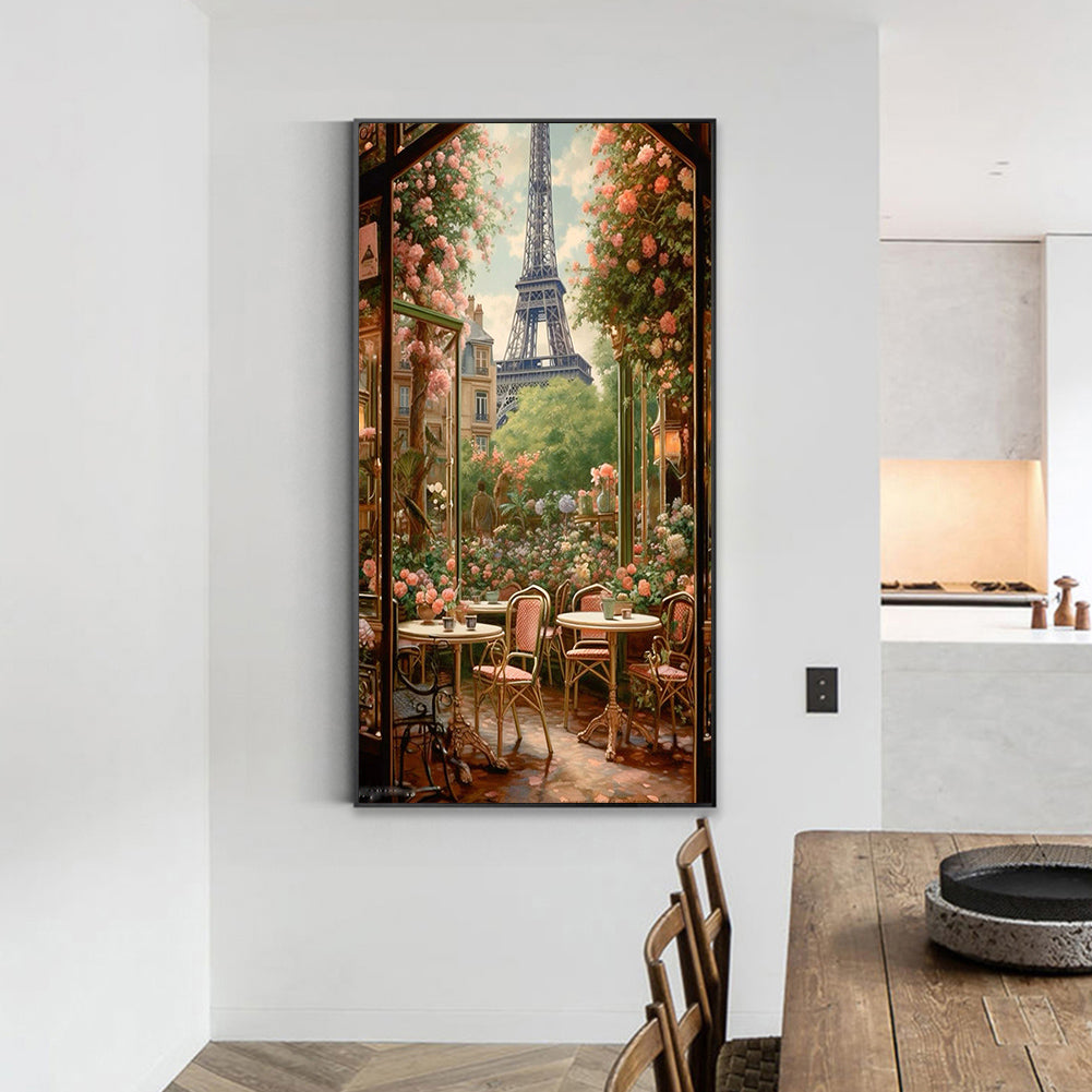 Courtyard Afternoon Tea - Full Round Drill Diamond Painting 40*70CM