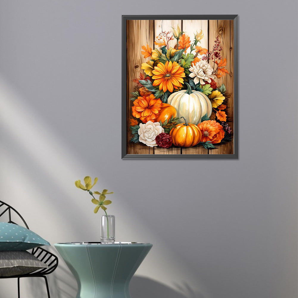 Pumpkin - Full Round Drill Diamond Painting 40*50CM