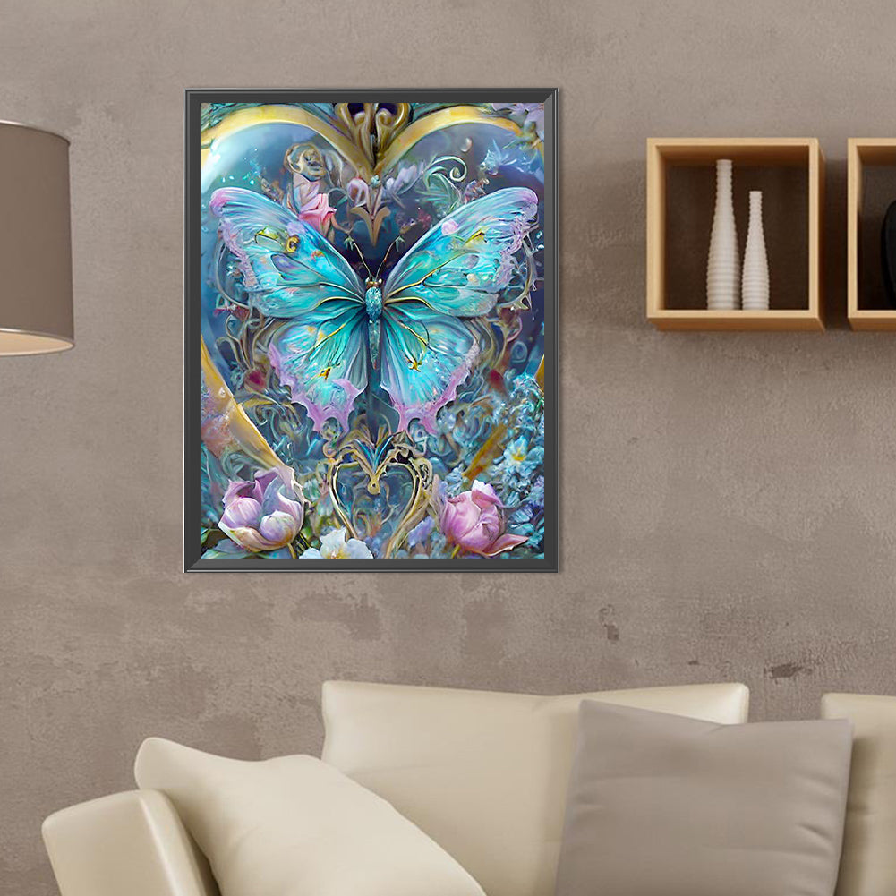 Sequestering Butterflies - Full Round Drill Diamond Painting 30*40CM