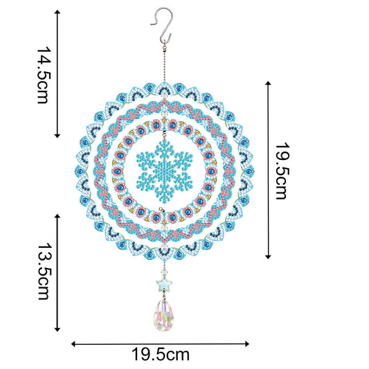 Suncatcher Diamond Painting Hanging Sign Christmas Home Windows Decor(Snowflake)