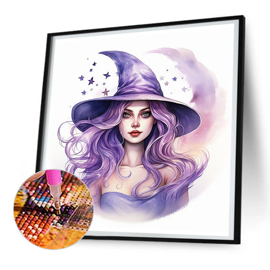 Witch - Full Round Drill Diamond Painting 30*30CM